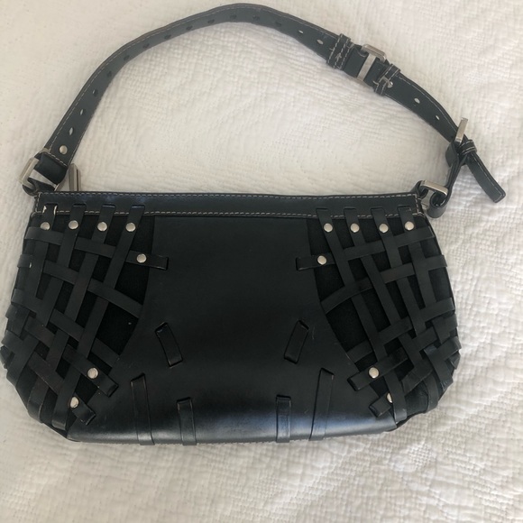 Black Calvin Klein Vintage Studded Purse - Picture 2 of 9